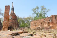 Pass six temples du parc historique, Ayutthaya, Thaïlande classique