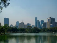 Parc Lumphini au petit matin, Bangkok, Thaïlande classique