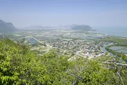 Belvédère de Khao Daeng au lever du jour, Khao Sam Roi Yot, Thaïlande, îles du golfe